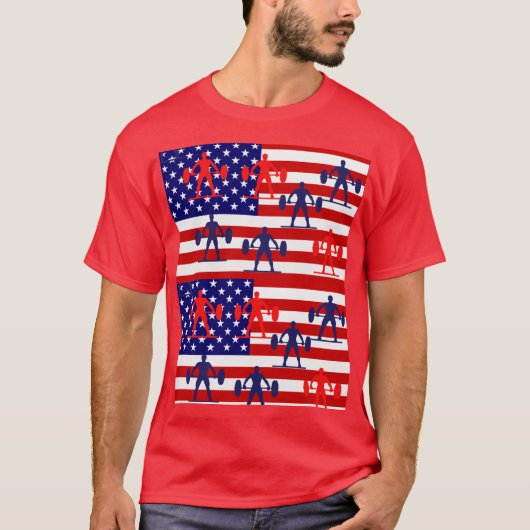 重量挙げ Tシャツ (正面)