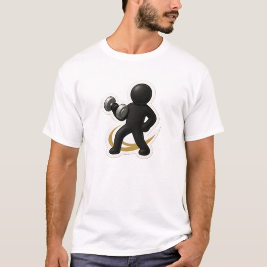 重量挙げTシャツ/フード付きスウェットシャツ/汗シャツ Tシャツ (正面)