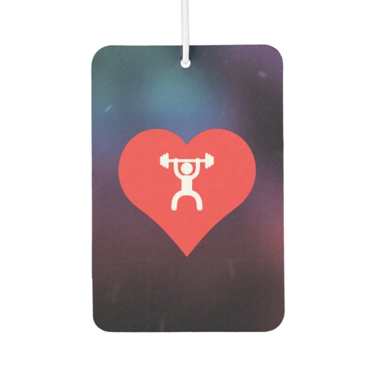 重量挙クール挙げ装置ピクト カーエアーフレッシュナー (正面)