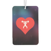 重量挙クール挙げ装置ピクト カーエアーフレッシュナー (裏面)