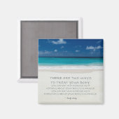 重量損失やる気を起こさせるマグネット：ビーチ19 マグネット (正面/裏面)