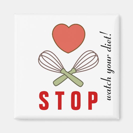 重量損失冷蔵庫用マグネット(ダイエットサポート) マグネット (正面)