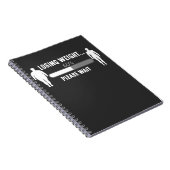 重量損失過体重フィットネスダイエット動機 ノートブック (右側)