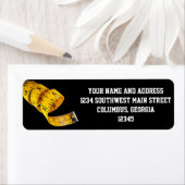 重量損失、黄色のテープメジャー ラベル (インサイチュ)