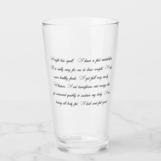 重量減少スペルのガラス タンブラーグラス