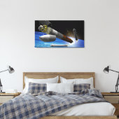重量物ロケットのアーティスト表現 キャンバスプリント (インサイチュ (寝室))