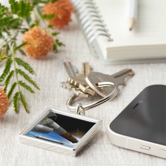 重量物ロケットのアーティスト表現 キーホルダー (側面)