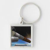 重量物ロケットのアーティスト表現 キーホルダー (正面)