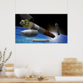 重量物ロケットのアーティスト表現 ポスター (キッチン)