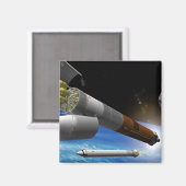 重量物ロケットのアーティスト表現 マグネット (正面/裏面)