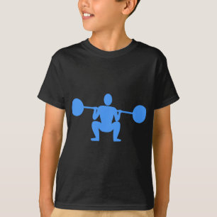 重量物引上げ01 – ベビーブルー Tシャツ