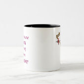 重量物引上げ(ブロンド) ツートーンマグカップ (中央)