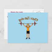 重量物引上げ（ブロンド） ポストカード (正面/裏面)