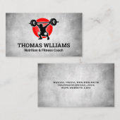 重量物引上げ | 健康フィットネス | パーソナルトレーナー 名刺 (正面/裏面)