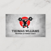 重量物引上げ | 健康フィットネス | パーソナルトレーナー 名刺 (正面)