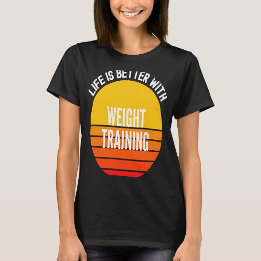 重量訓練付き重量訓練 Tシャツ (正面)