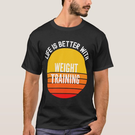 重量訓練付き重量訓練 Tシャツ (正面)