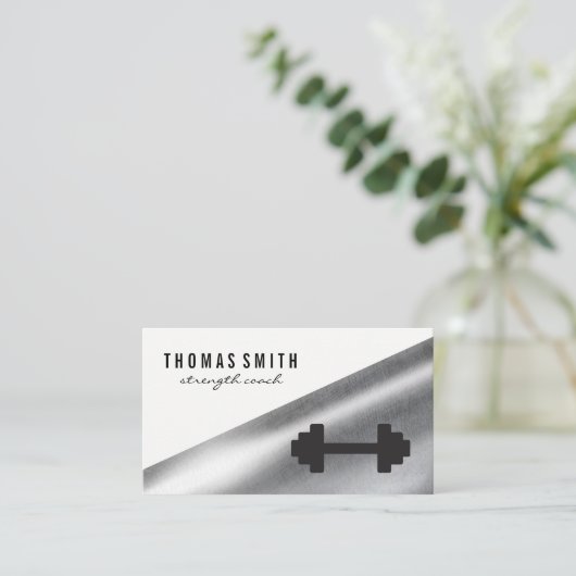 重量 |スケール |メタリック 名刺 (スタンド正面)