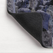 重金属のぶんぶん言う音の墓地のmousepad マウスパッド (コーナー)