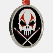 重金属のオーナメントの石及びロールドラマーのオーナメント メタルオーナメント (右)