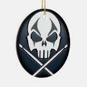 重金属のオーナメント石及びロールドラマーのカスタム セラミックオーナメント (右)