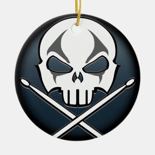 重金属のオーナメント石及びロールドラマーのカスタム セラミックオーナメント (正面)