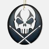 重金属のオーナメント石及びロールドラマーのカスタム セラミックオーナメント (左)