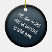 重金属のオーナメント石及びロールドラマーのカスタム セラミックオーナメント (裏面)