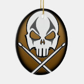 重金属のオーナメント石及びロールドラマーのカスタム セラミックオーナメント (右)