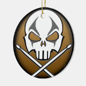 重金属のオーナメント石及びロールドラマーのカスタム セラミックオーナメント (左)