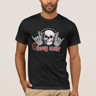 重金属のスカルのワイシャツ Tシャツ
