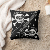 重金属のスカル クッション (ブランケット)