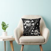 重金属のスカル クッション (椅子)