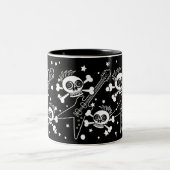 重金属のスカル ツートーンマグカップ (中央)