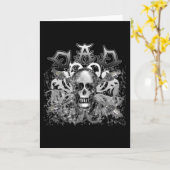 重金属のスタイルのTシャツおよびギフトのクールなパパ カード (黄色い花)