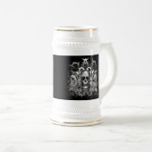 重金属のスタイルのTシャツおよびギフトのクールなパパ ビールジョッキ (正面右)