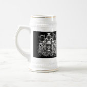 重金属のスタイルのTシャツおよびギフトのクールなパパ ビールジョッキ (左)