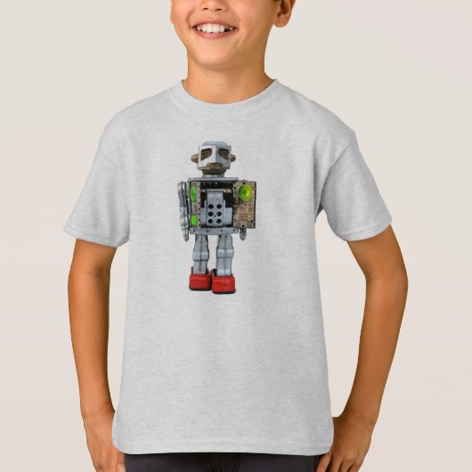 重金属のロボット-子供のTシャツ Tシャツ (正面)