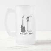 重金属の供給音楽 フロストグラスビールジョッキ (左)