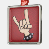 重金属の悪魔の角 メタルオーナメント (左)