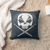 重金属の枕石及びロールドラマーの枕 クッション (ブランケット)