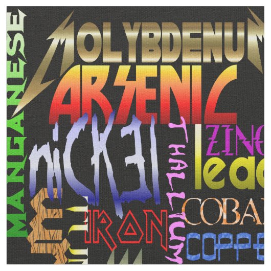 重金属の生地 ファブリック (クローズアップ)