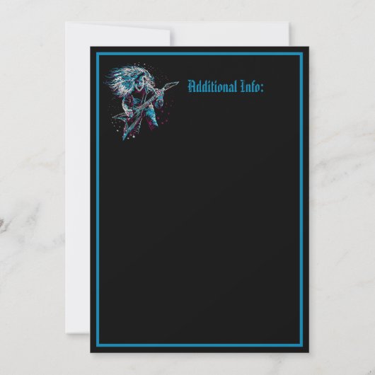 重金属の石 招待状 (裏面)