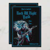 重金属の石 招待状 (正面/裏面)