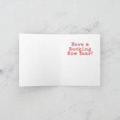 重金属の角のクリスマスカードカード シーズンカード (内部)