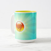 重金属は永久に襲います ツートーンマグカップ (正面左)