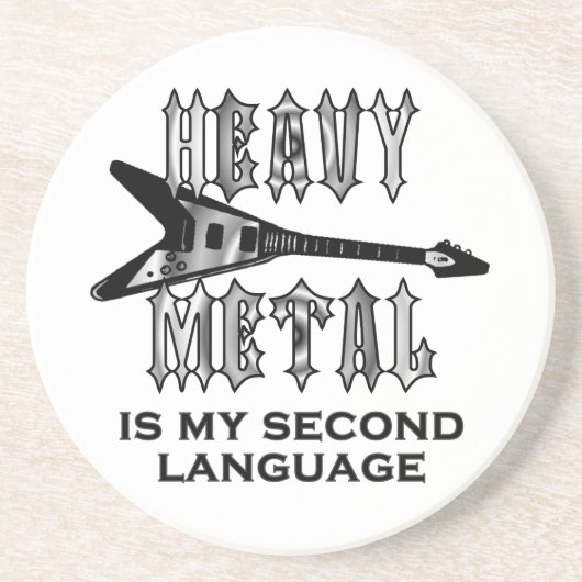 重金属は私の第2言語です コースター (正面)
