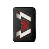 重金属ハート バスマット (正面縦)