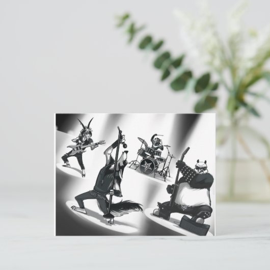 重金属帯 ポストカード (スタンド正面)