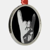 重金属手の印 メタルオーナメント (右)